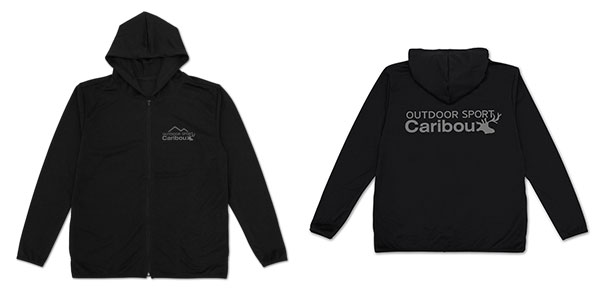COSPA "Yuru Camp SEASON3" Caribou Thin Dry Hoodie /BLACK-M gambar 1