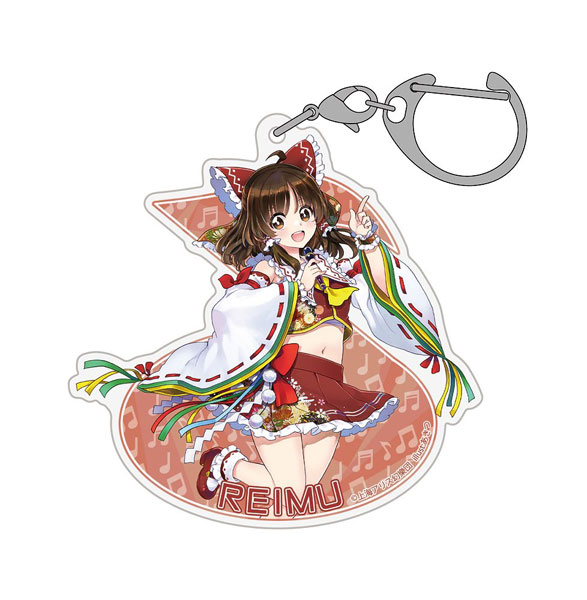 Hakurei Jinja Suukeikai Touhou Project Reimu Hakurei Acrylic Multipurpose Keychain LIVE Stage Ver. illust: Akitsu