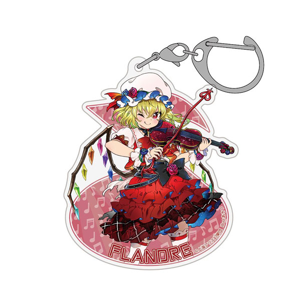 Hakurei Jinja Suukeikai Touhou Project Flandre Scarlet Acrylic Multipurpose Keychain LIVE Stage Ver. illust: Akitsu
