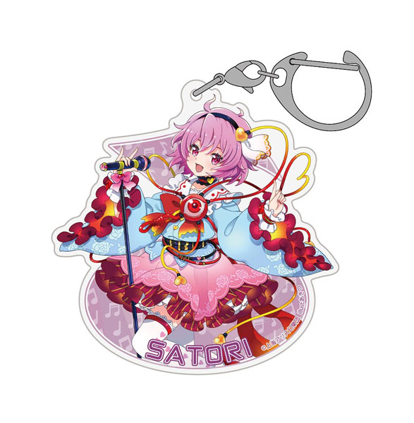 Hakurei Jinja Suukeikai Touhou Project Satori Komeiji Acrylic Multipurpose Keychain LIVE Stage Ver. illust: Akitsu image 1