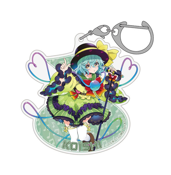 Hakurei Jinja Suukeikai Touhou Project Koishi Komeiji Acrylic Multipurpose Keychain LIVE Stage Ver. illust: Akitsu