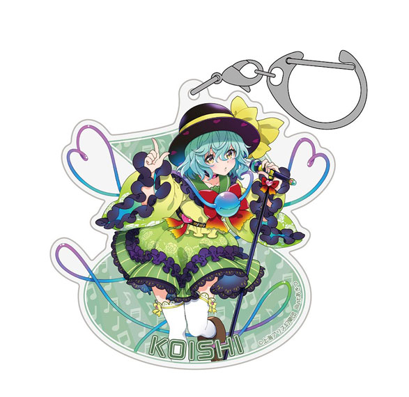 Hakurei Jinja Suukeikai Touhou Project Koishi Komeiji Acrylic Multipurpose Keychain LIVE Stage Ver. illust: Akitsu รูปภาพ 1