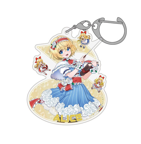Hakurei Jinja Suukeikai Touhou Project Alice Margatroid Acrylic Multipurpose Keychain LIVE Stage Ver. illust: Akitsu image 1
