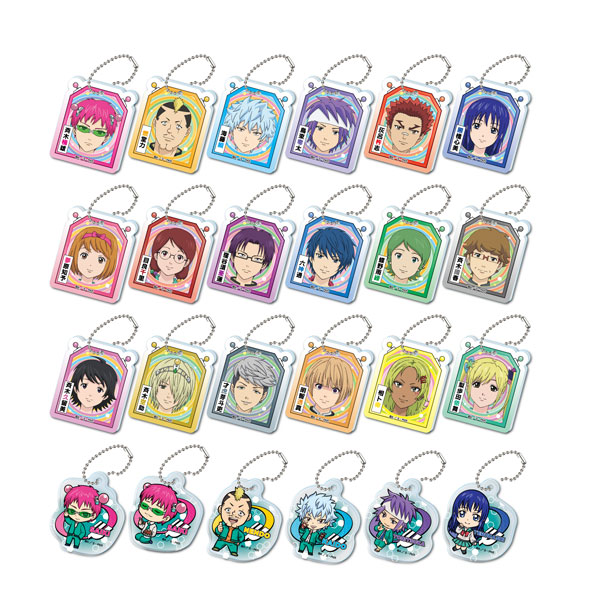Ensky Saiki Kusuo no Sainan Acrylic Mini Acrylic Keychain 24Item Set