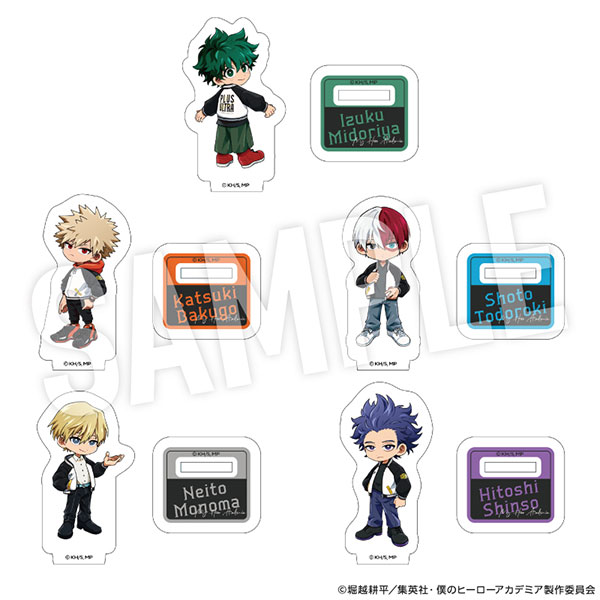 YTE My Hero Academia Trading Mini Acrylic Stand Kikonase! SUKAJAN Chibi 5Pack BOX image 1