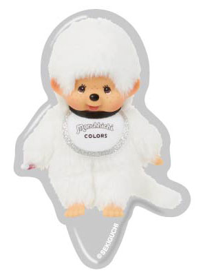 Bandai Hair Clip Plus Monchhichi 07 Monchhichi COLORS White