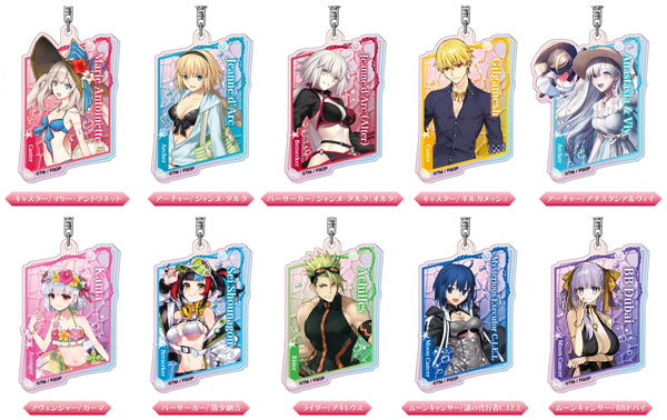 Bandai Aurora Acrylic Keychain Fate/Grand Order C BOX 10Pack BOX