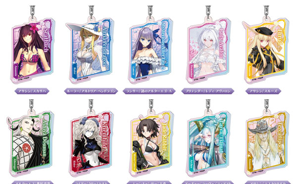 Bandai Aurora Acrylic Keychain Fate/Grand Order F BOX 10Pack BOX รูปภาพ 1