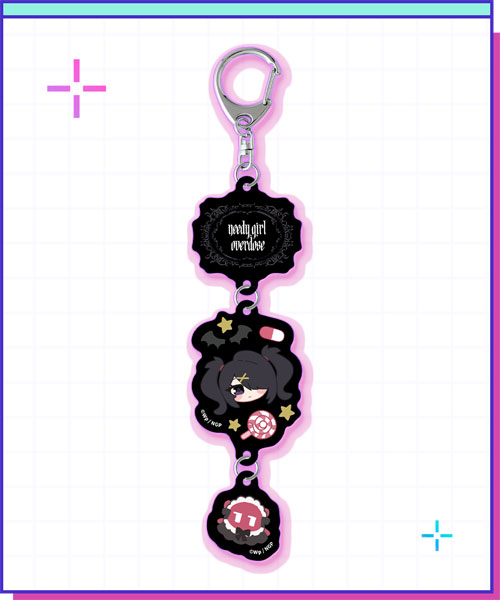 WHY SO SERIOUS? NEEDY STREAMER OVERLOAD Verbindender Acryl Schlüsselanhänger Ame-chan (Mini Chara Ver.) Bild 1