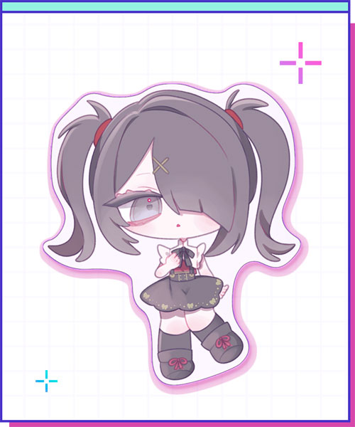 WHY SO SERIOUS? NEEDY STREAMER OVERLOAD Diecut Cushion Ame-chan (Mini Chara ver.)