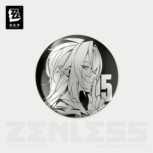 miHoYo Zenless Zone Zero Time Signal Series Vol.2 Tin Badge Hugo image 1
