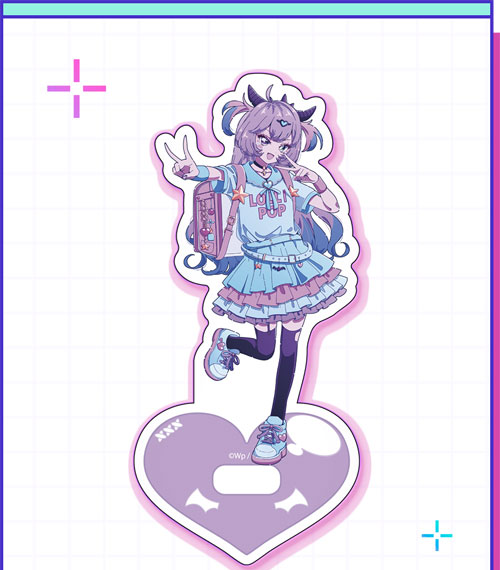 WHY SO SERIOUS? NEEDY STREAMER OVERLOAD Acrylic Stand Purple Lollipop (Milon ver.) Bild 1
