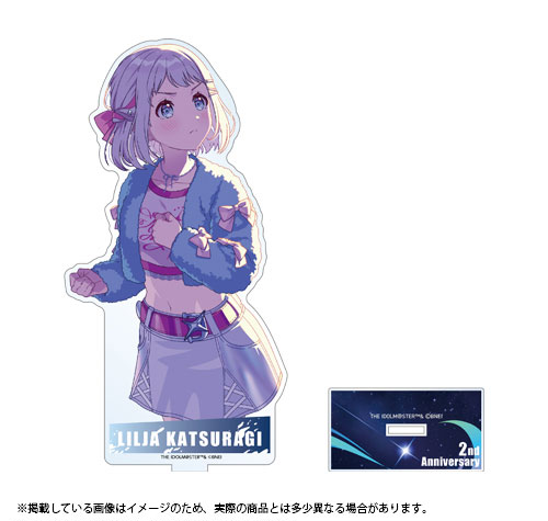 Bandai Namco Gakuen iDOLM@STER 2nd Anniversary Goods Official Acrylic Stand Lilja Katsuragi Bild 1