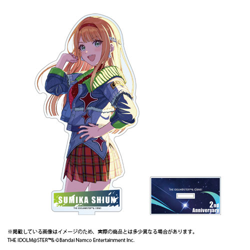 Bandai Namco Gakuen iDOLM@STER 2nd Anniversary Goods Official Acrylic Stand Sumika Shiun รูปภาพ 1