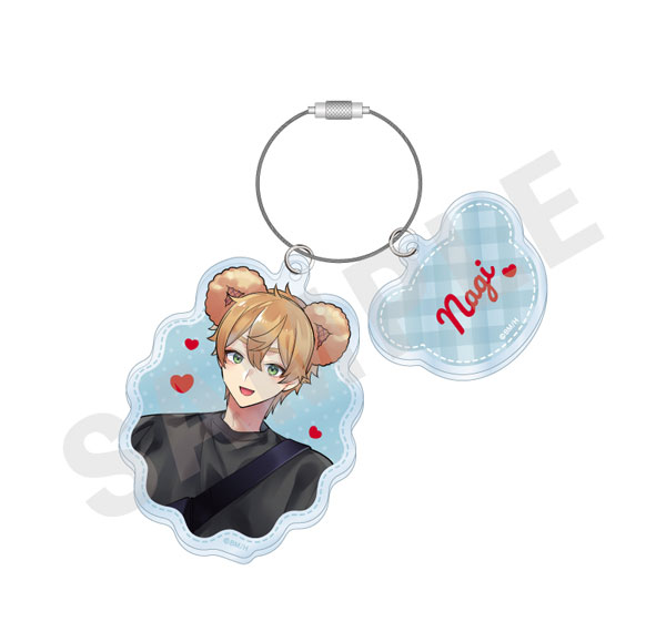 coly "Inkya na Boku ga Futago ni Aisareru Wake" Wire Acrylic Keychain (Nagi)