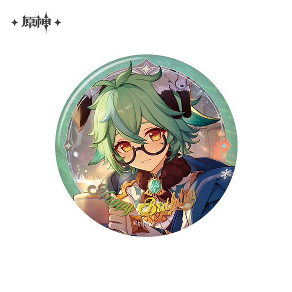 miHoYo Genshin Impact "Destined Day" Chara Tin Badge Sucrose (2025)