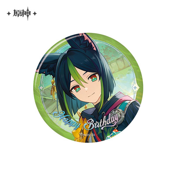 miHoYo Genshin Impact "Destined Day" Chara Tin Badge Tighnari (2025)
