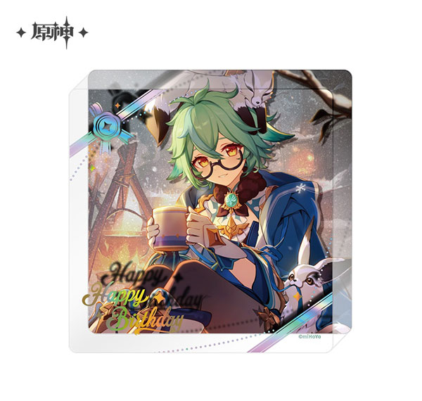 miHoYo Genshin Impact "Destined Day" Chara Thick Acrylic Coaster Sucrose (2025) image 1