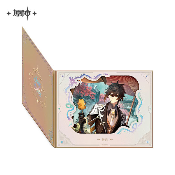 miHoYo Genshin Impact "Destined Day" Character-flipping Style Flower Window Shikishi Zhongli (2025)