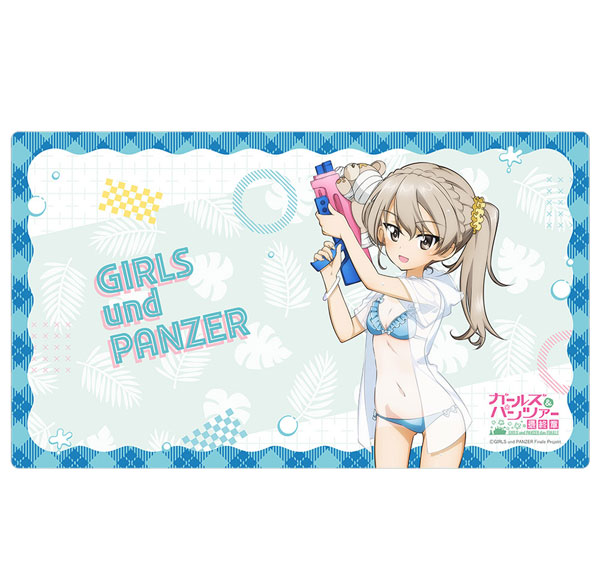 Curtain Damashii [Girls und Panzer das Finale] New Illustration Rubber Mat (Alice Shimada / Water Gun Tan Ver.)