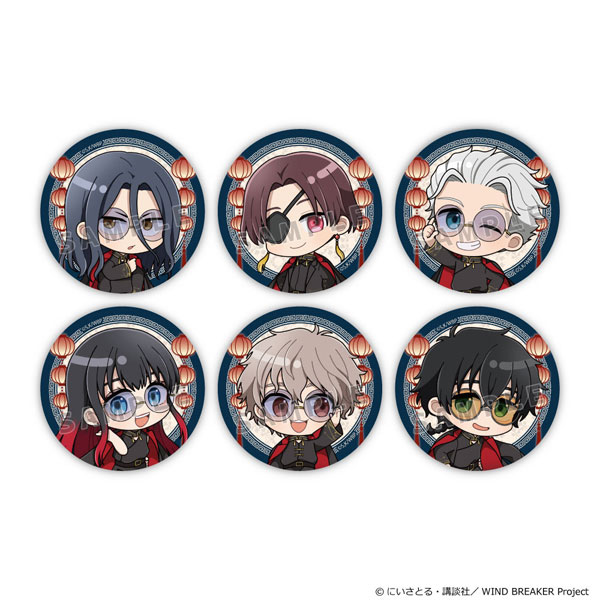Parflette [WIND BREAKER] Trading Tin Badge (Formal Chinese / ver.B) 6Pack BOX