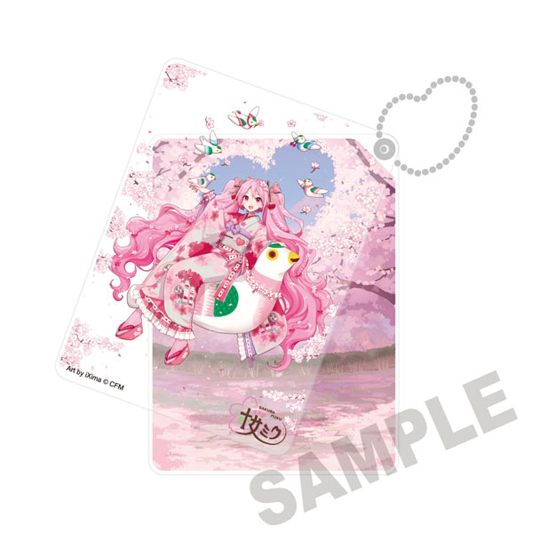KADOKAWA Sakura Miku x Hirosaki Sakura Festival 2026 Sliding Acrylic Keychain - Art by iXima
