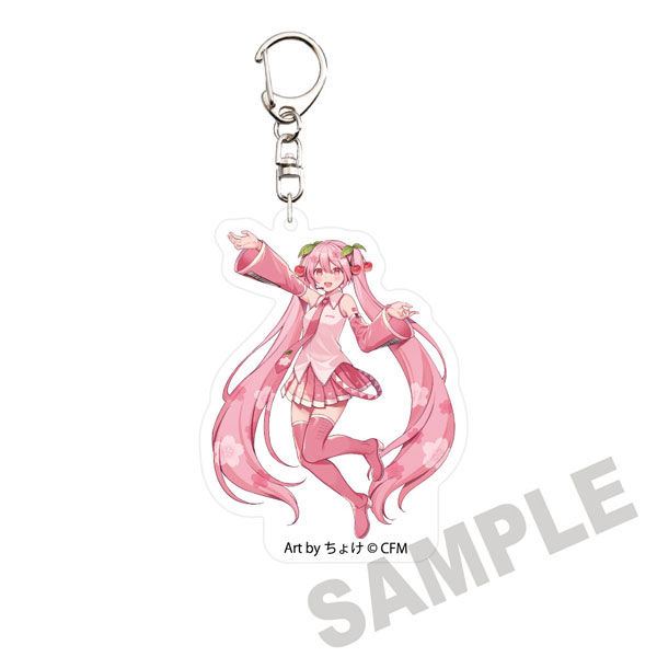 KADOKAWA Sakura Miku x Hirosaki Sakura Festival 2026 Die-cut Acrylic Keychain - Art by Choke
