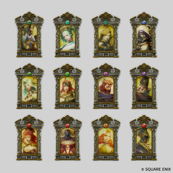 Square Enix FINAL FANTASY XIV Framed Portrait Magnets [The Twelve] 12Pack BOX