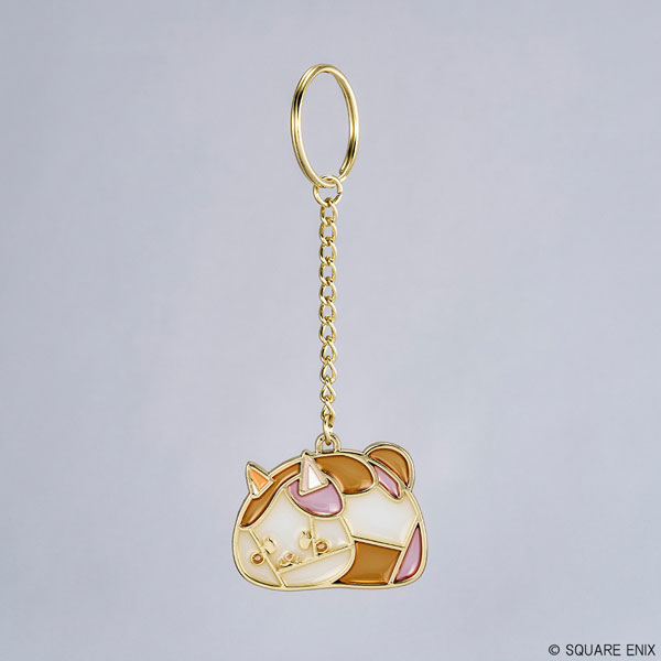 Square Enix Final Fantasy XIV Stained Glass Style Keychain Fat Cat