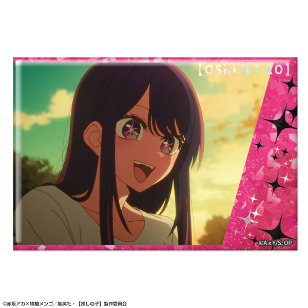License Agent TV Anime [Oshi no Ko] Hologram Tin Badge Ver.6 Design 02 (Ai /B) image 1