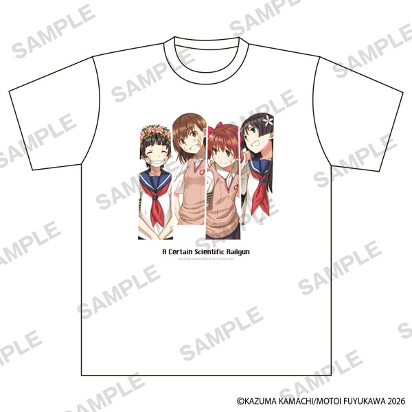 KADOKAWA A Certain Scientific Railgun Comic Series T-Shirt White gambar 1