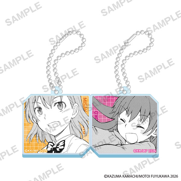 KADOKAWA A Certain Scientific Railgun Comic Series Acrylic Pair Keychains - Mikoto & Kuroko