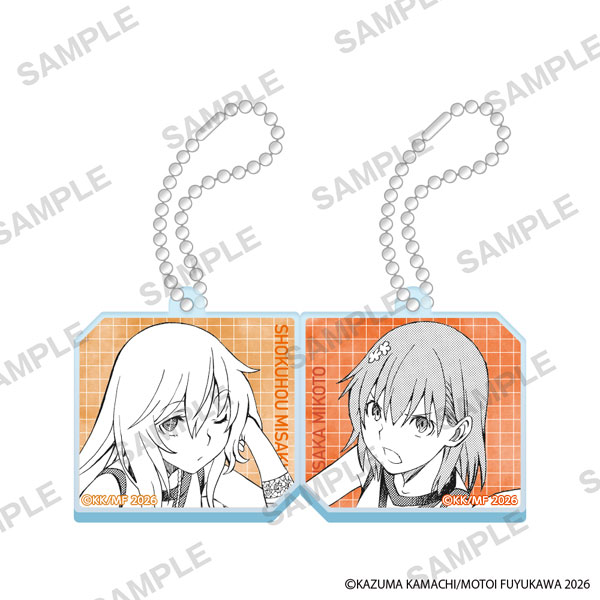 KADOKAWA A Certain Scientific Railgun Comic Series Acrylic Pair Keychains - Mikoto & Shokuho