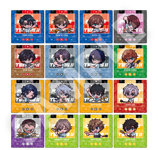 DMM.com The New Prince of Tennis Trading Chibi Square Card (2 Cards/Pack) 8Pack BOX รูปภาพ 1