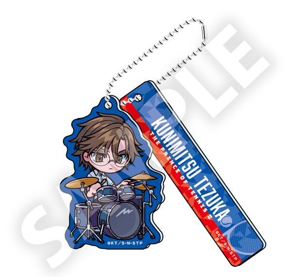 DMM.com The New Prince of Tennis Chibi Acrylic Keychain Kunimitsu Tezuka Band Ver. รูปภาพ 1
