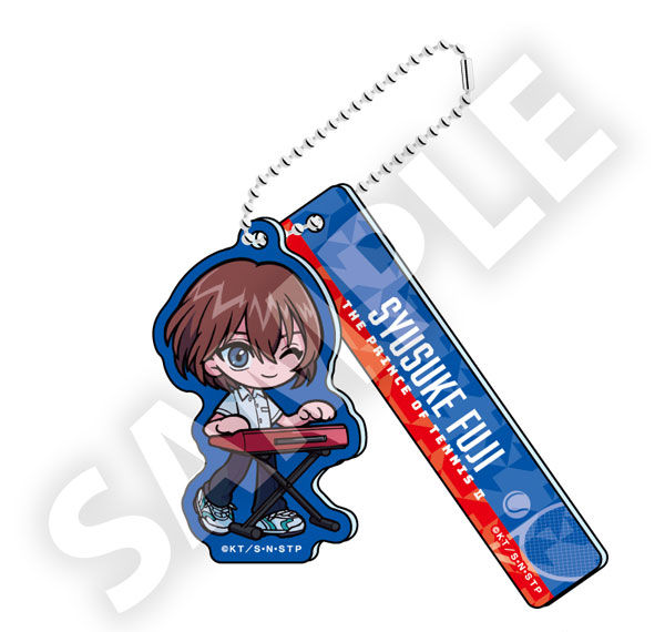 DMM.com The New Prince of Tennis Chibi Acrylic Keychain Shusuke Fuji Band Ver. รูปภาพ 1