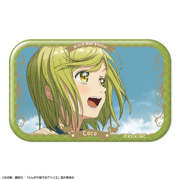 License Agent TV Anime "Witch Hat Atelier" Rectangle Tin Badge Design 01 (Coco /A)