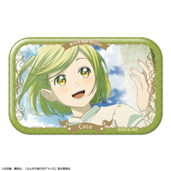 License Agent TV Anime "Witch Hat Atelier" Rectangle Tin Badge Design 04 (Coco /D) image 1