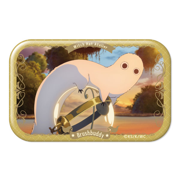 License Agent TV Anime "Witch Hat Atelier" Rectangle Tin Badge Design 18 (Brushbuddy) รูปภาพ 1