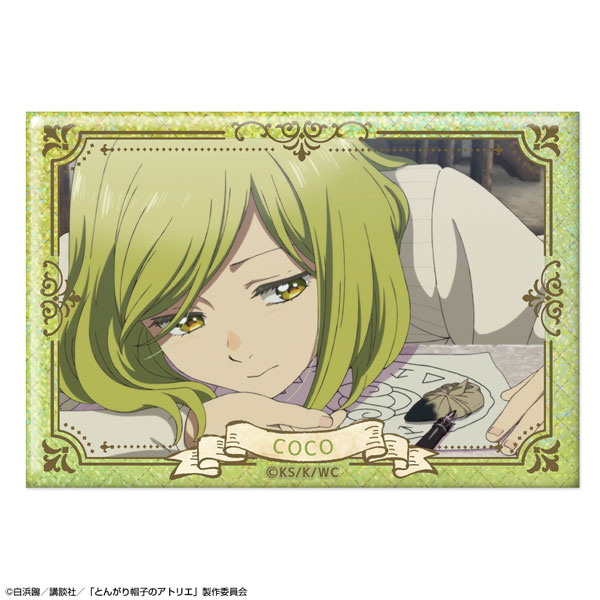 License Agent TV Anime "Witch Hat Atelier" Hologram Tin Badge Design 03 (Coco /C)