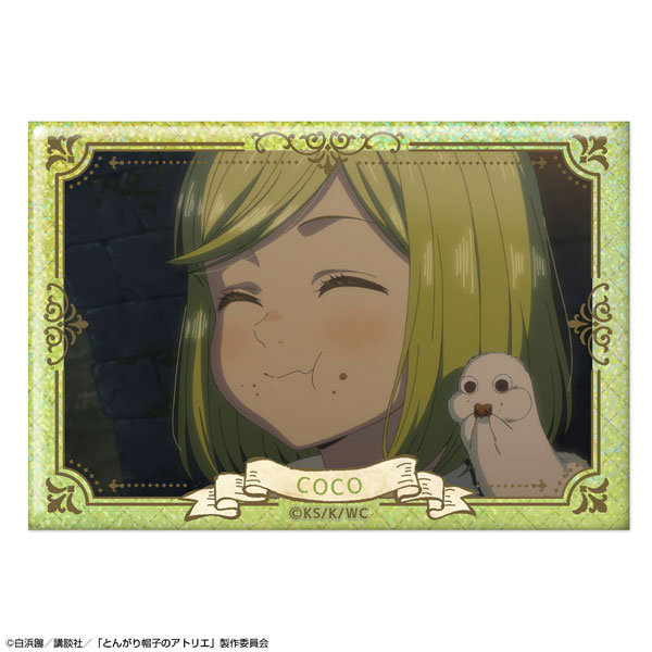 License Agent TV Anime "Witch Hat Atelier" Hologram Tin Badge Design 06 (Coco /F) image 1
