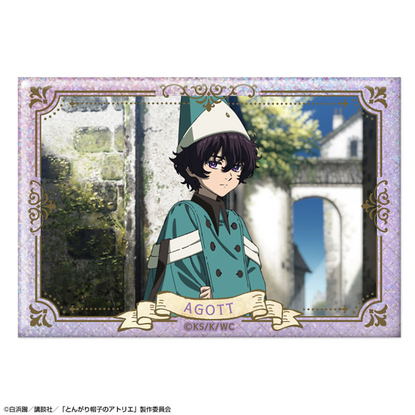 License Agent TV Anime "Witch Hat Atelier" Hologram Tin Badge Design 15 (Agott /A) image 1