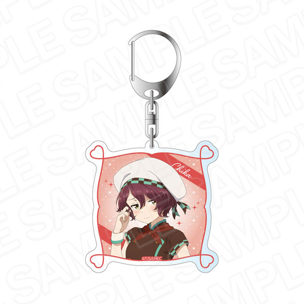 Contents Seed TV Anime "Makeine: Too Many Losing Heroines!" Hologram Acrylic Keychain Chika Komari Valentine ver.