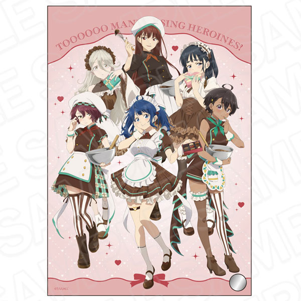 Contents Seed TV Anime "Makeine: Too Many Losing Heroines!" Mini Acrylic Art Valentine ver.