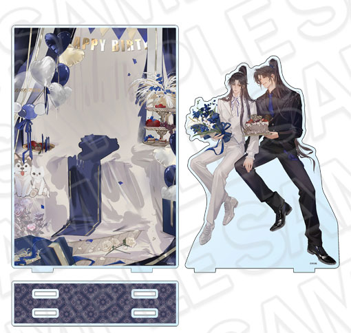 Contents Seed The Husky and His White Cat Shizun: Erha He Ta De Bai Mao Shizun Acrylic Diorama A Mo Ran Birthday Anniversary ver. รูปภาพ 1