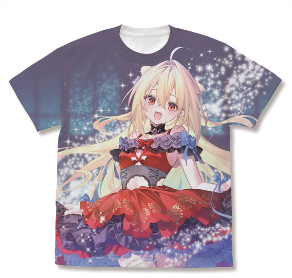COSPA The Vexations of a Shut-In Vampire Princess New Illustration Terakomari Gandesblood Full Graphic T-shirt 20th Anniversary Ver./WHITE-XL Bild 1
