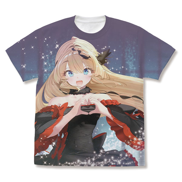 COSPA I've Been Killing Slimes for 300 Years and Maxed Out My Level Azusa Full Graphic T-shirt 20th Anniversary WHITE-XL