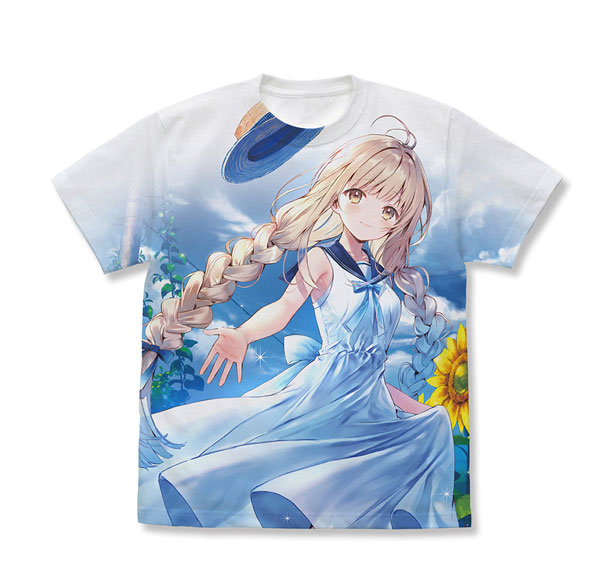 COSPA The Angel Next Door Spoils Me Rotten Original Version Mahiru Shiina Full Graphic T-shirt Vol.5 Cover Illustration Ver. /WHITE-S รูปภาพ 1