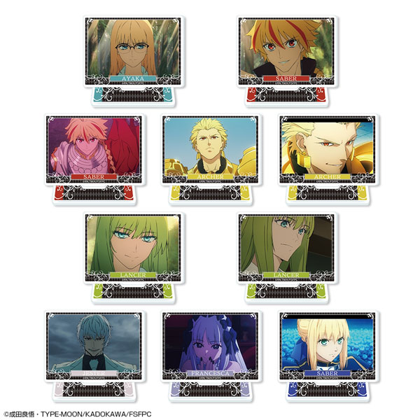 License Agent TV Anime "Fate/strange Fake" Trading Acrylic Stand 10Pack BOX imagen 1