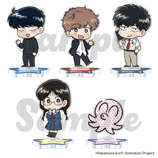Philter, Inc. TV Animation "Ganbare! Nakamura-kun!!" Trading Mini Acrylic Stand 5Item Set gambar 1